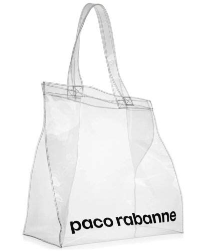 paco rabanne clear tote.